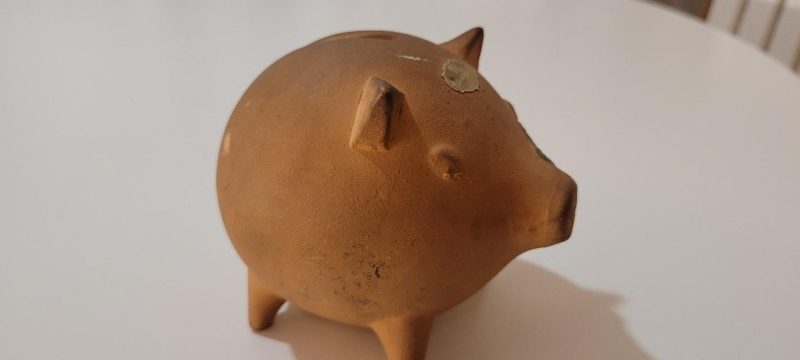 Upsala ekeby spargris / sparbössa 11cm