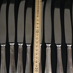 Elegant Bestickset med 15 Knivar i Rostfritt Stål – 24 cm