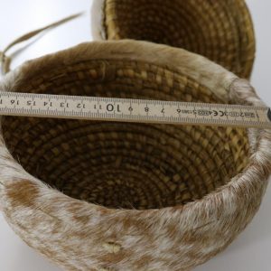 Korg med lock, afrikansk handarbete
