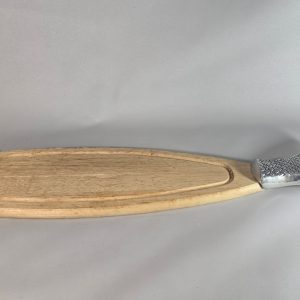 SKÄRBRÄDA, för fisk,  trä och metall, 1900-talets slut - Längd 75cm