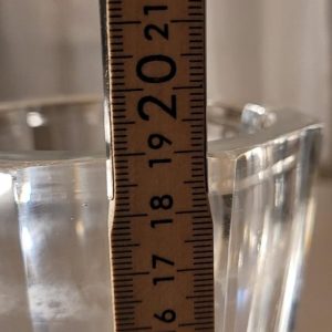 NILS LANDBERG. Vas, glas med etsad dekor, Orrefors