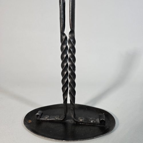 LJUSSTAKE, smide, spiralvriden dekor, höjd 18,5 cm