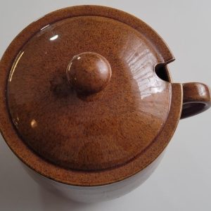 Karott / gryta med lock, old-Höganäs, 22cm