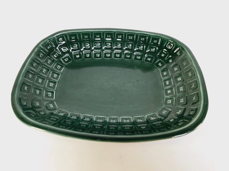 Vintage JIE Gantofta Grönt Serveringsfat – Skandinavisk Retrodesign