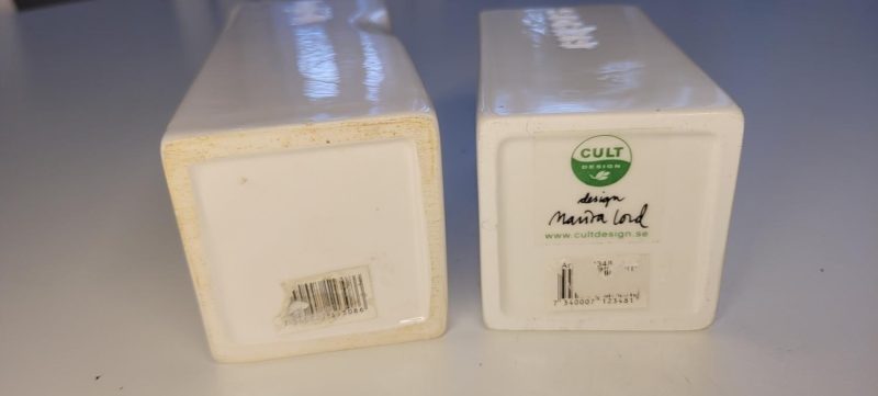 Behållare för mjölk och socker, porslin, cultdesign