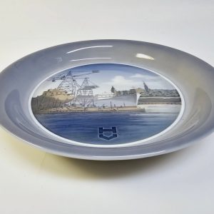 Royal Copenhagen tallrik – "Helsingør Værft" – 21,5 cm i diameter