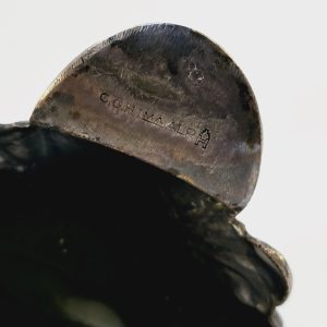 Antika ljusstakar i klassisk barockstil – 17 cm höga