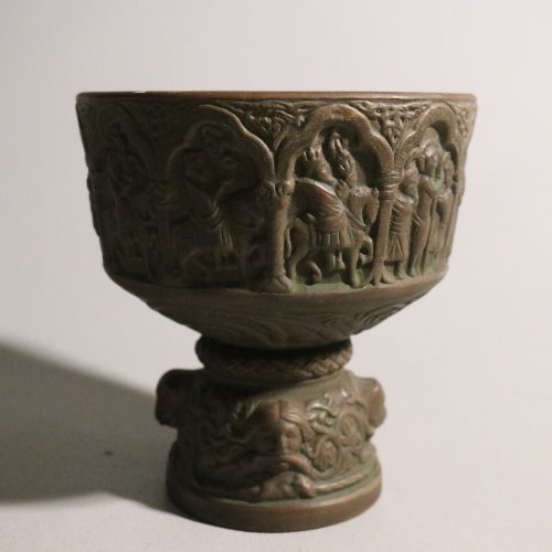 Skål,  L Hjorth, Rønne Bornholm Danmark,  keramik, höjd ca 13cm