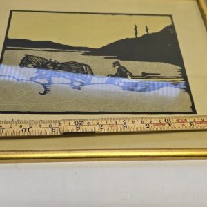 Originalträsnitt av Victor Jernberg – Vackra Motiv från Svensk Landsbygd