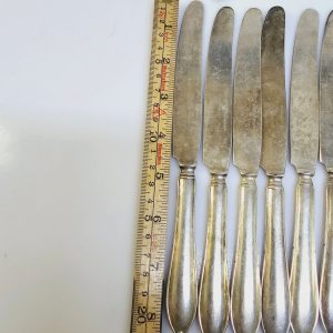 16st Exklusiva gamla matknivar – Silverpläterad elegans från Sverige