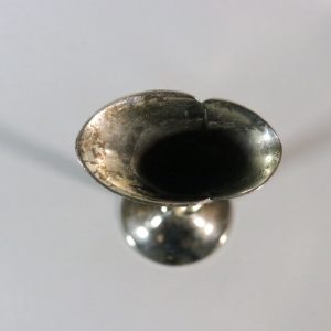 Silverpläterad liljaformad knoppvas