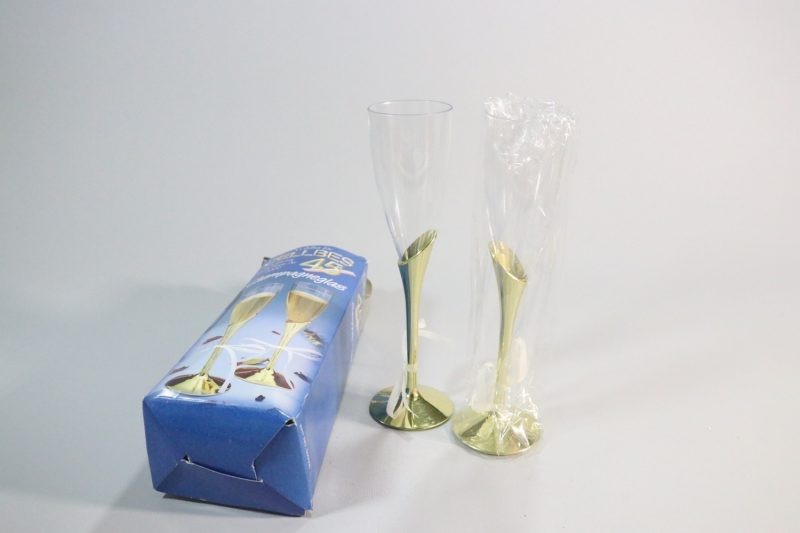 Champagneglas, plast