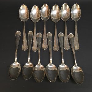 Eleganta Kaffeskedar i Extra Prima Nysilver – Set om 12 st