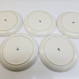 Set med 5 tallrikar från Höganäs Keramik – Klassisk svensk design