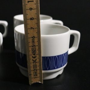 Set med 4 Kaffekoppar – Figgjo Norway, Tidlös Skandinavisk Design