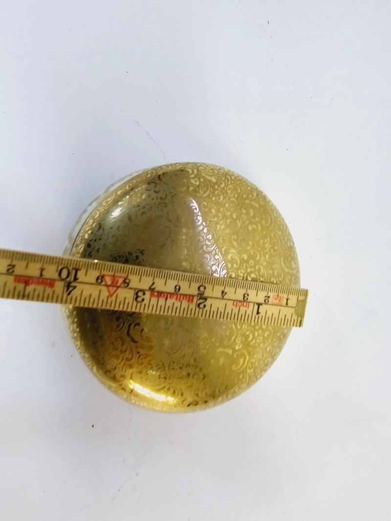 Elegant ALKA Kunst Kronach Burk med Lock – Äkta Gulddekor, Bavaria