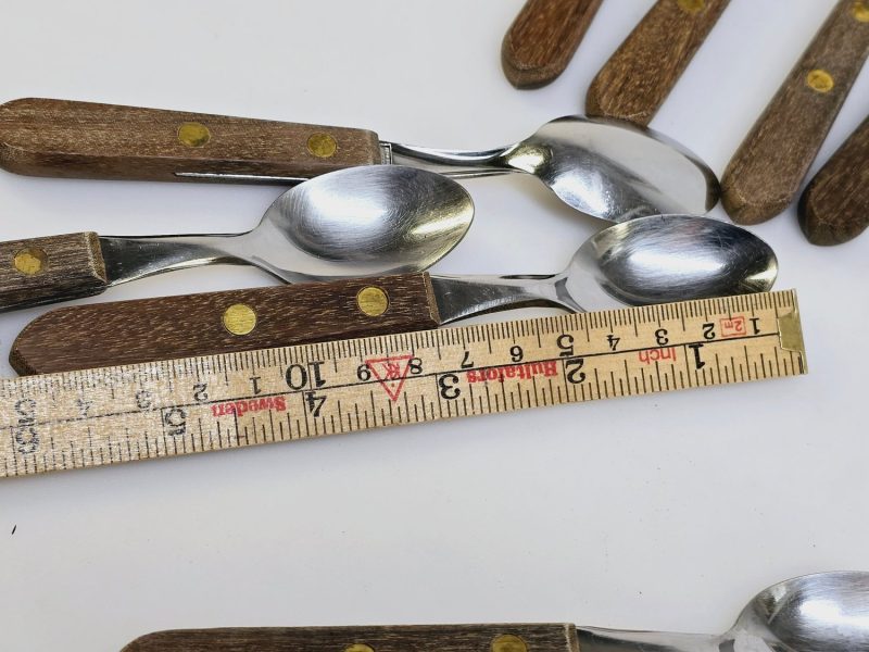 Set med 12 teskedar – Tramontina Brasil, 15 cm, teakhandtag