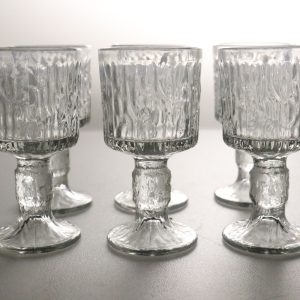 Glasservis med segelbåtsdesign - 14 delar - Mitten av 1900-talet
