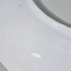 Kinesisk exportporslin armoriell middagstallrik, vapenporslin, cirka 1800