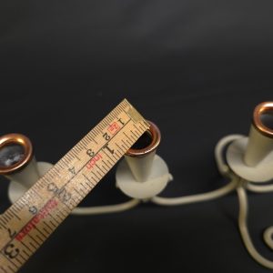 Charmig ljusstake i smide med kopparinslag – Vintage elegans