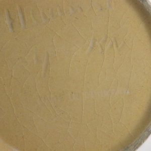 Handmålad skål med grodmotiv – Vintage från Danmark