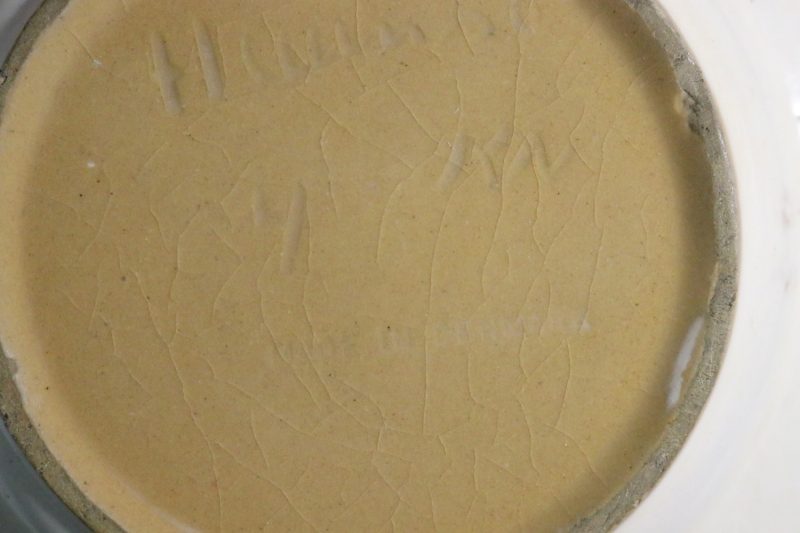 Handmålad skål med grodmotiv – Vintage från Danmark