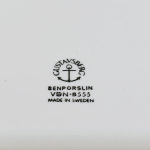 Klassisk Gustavsberg tallrik i benporslin – 23 cm