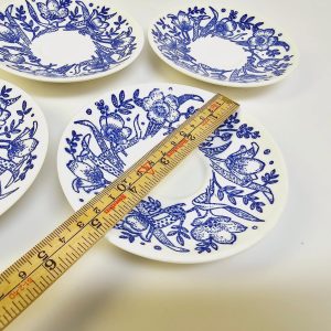 Set om fem fat från Gustavsberg, Blå Blomsterbukett, Ø 13 cm