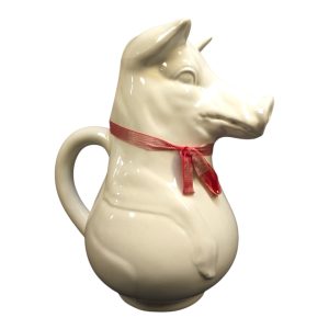 Charmig Staffordshire Gris-Kanna med Vintage Design