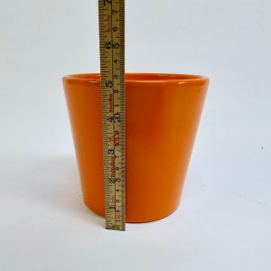 Stilren Orange Kruka – 12,5 cm för Färgglad Inredning