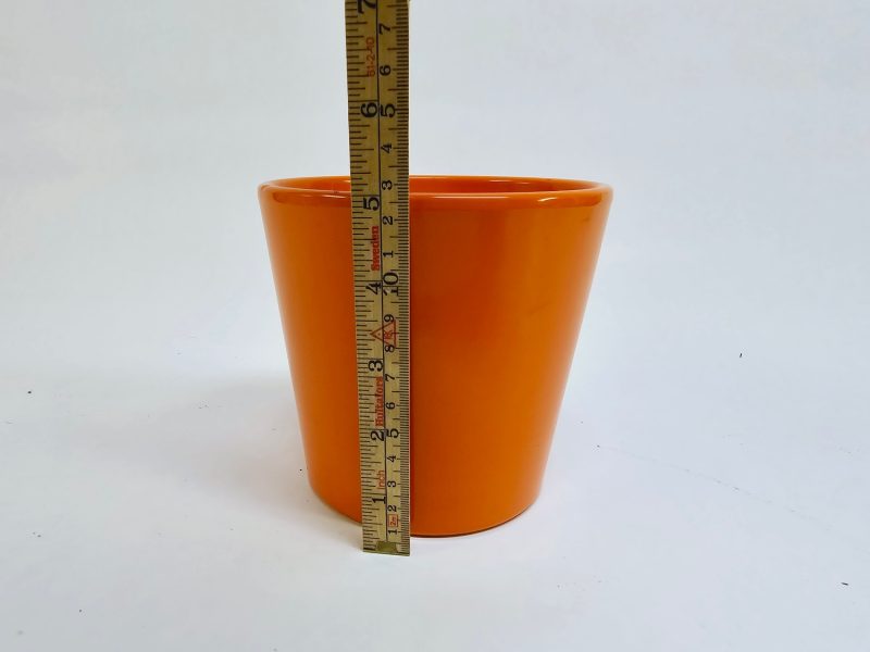 Stilren Orange Kruka – 12,5 cm för Färgglad Inredning