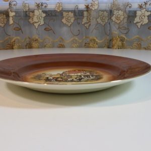 Tallrik, CROWN DEVON Coaching Days MADE IN ENGLAND 25cm