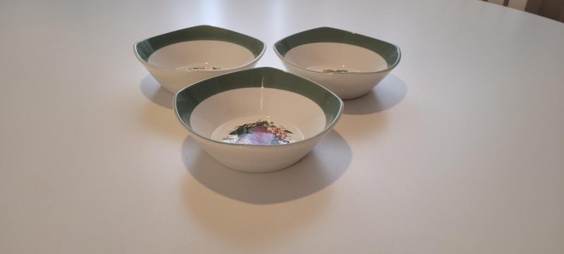 3st skålar Figgjo fruktmotiv