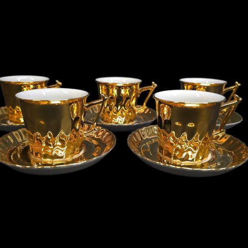 Exklusivt kaffeset med gyllene elegans från Rheinpfalz