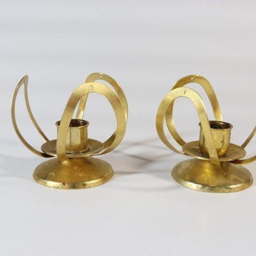 Ljusstakar guldplated Argos mantorp, saknar prismor