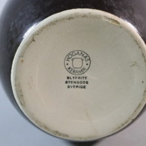 Mörkbrun krus, stengods, Höganäs 1/2L