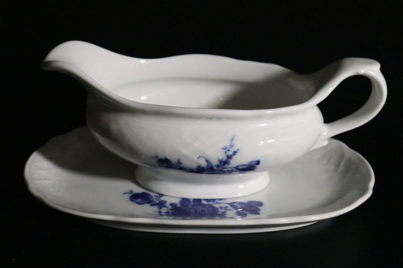 Såskanna med fat, Schumann Arzberg, Echte Cobalt Tradition Bavaria Germany