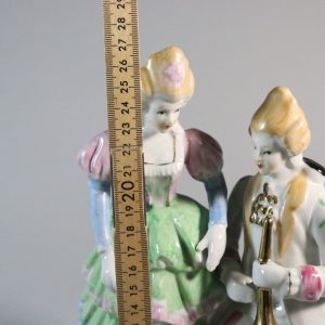 Figurin, Franskt par i barockstil - 27cm