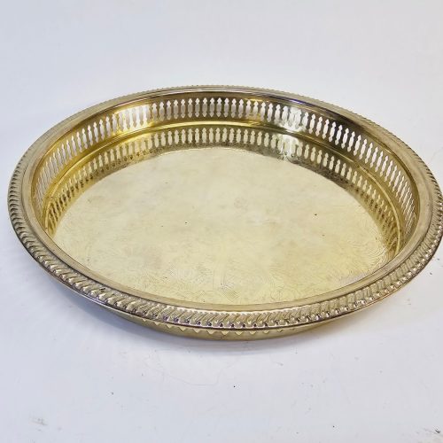 Elegant Bricka – 24k Guldplätering, 24 cm