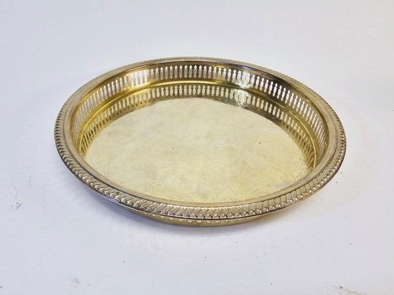 Elegant Bricka – 24k Guldplätering, 24 cm