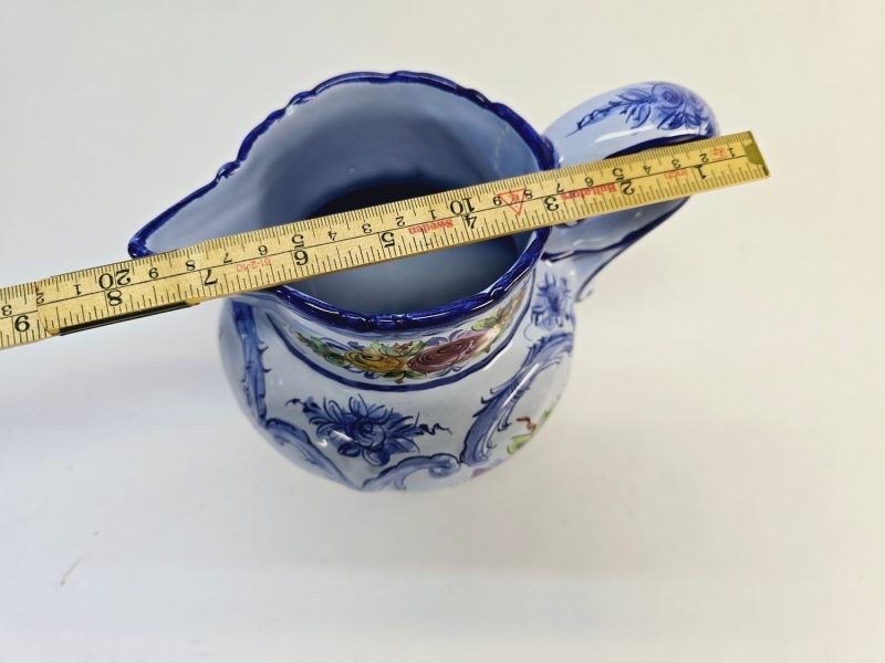 Handmålad Keramikkanna – 20 cm, Tillverkad i Portugal