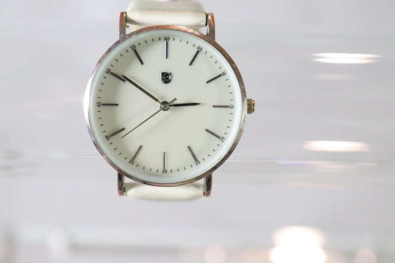 Auriol, Armbandsur, Läder, Vit