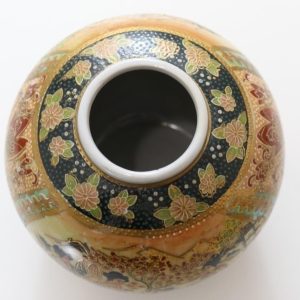 Handmålad urna utan lock, Japan, Geisha Satsuma, troligen replika