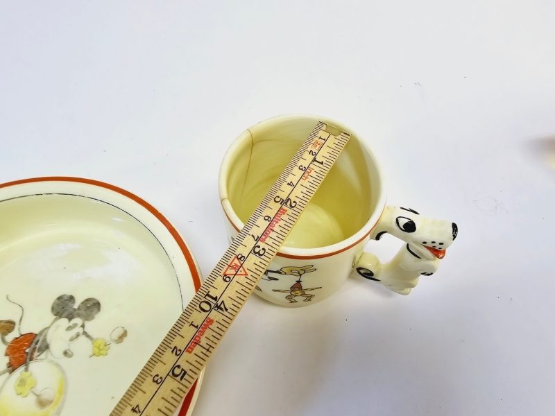 Disney Set från Rörstrand – Vintage Kopp och Skål med Musse Pigg