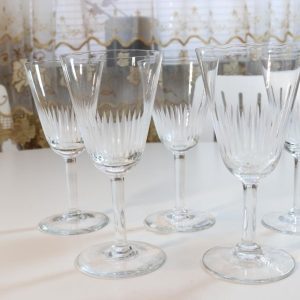 Glasservis, 5 glas, F-& HL Kristall, Kosta Diameter 7cm Höjd= 14,5cm