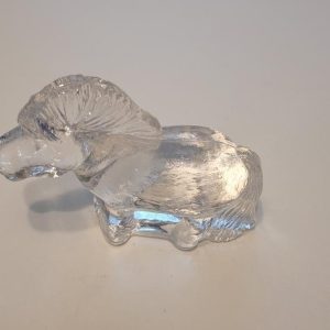 häst figurin i glas