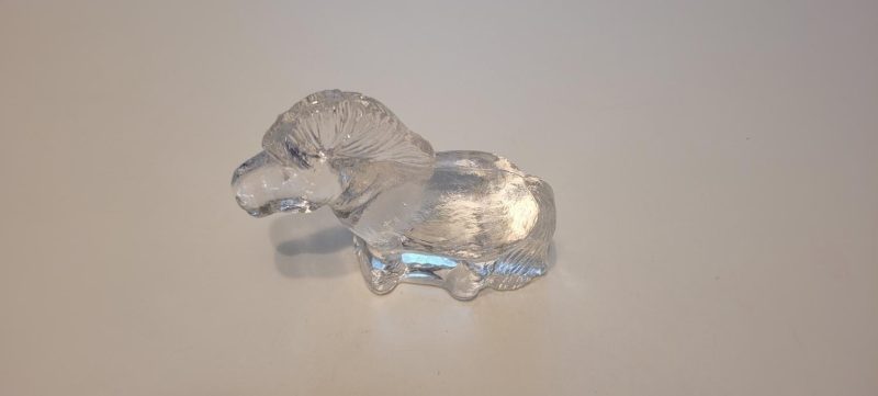 häst figurin i glas