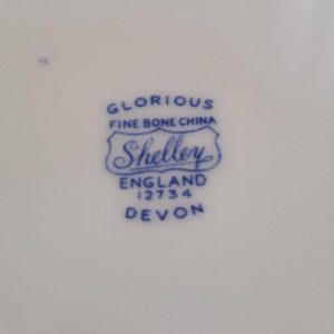 SHELLEY GLORIOUS DEVON 36cm uppläggningsfat nr. 12734 Sällsynt