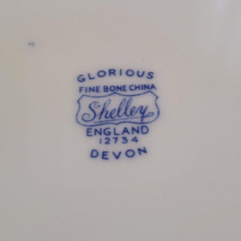 SHELLEY GLORIOUS DEVON 36cm uppläggningsfat nr. 12734 Sällsynt