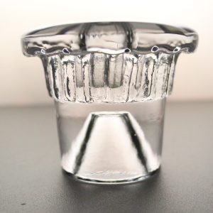 LARS HELLSTEN Ljusstake, signed, Skruf
